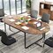95-Inch Industrial Executive Meeting Table with Cable Management